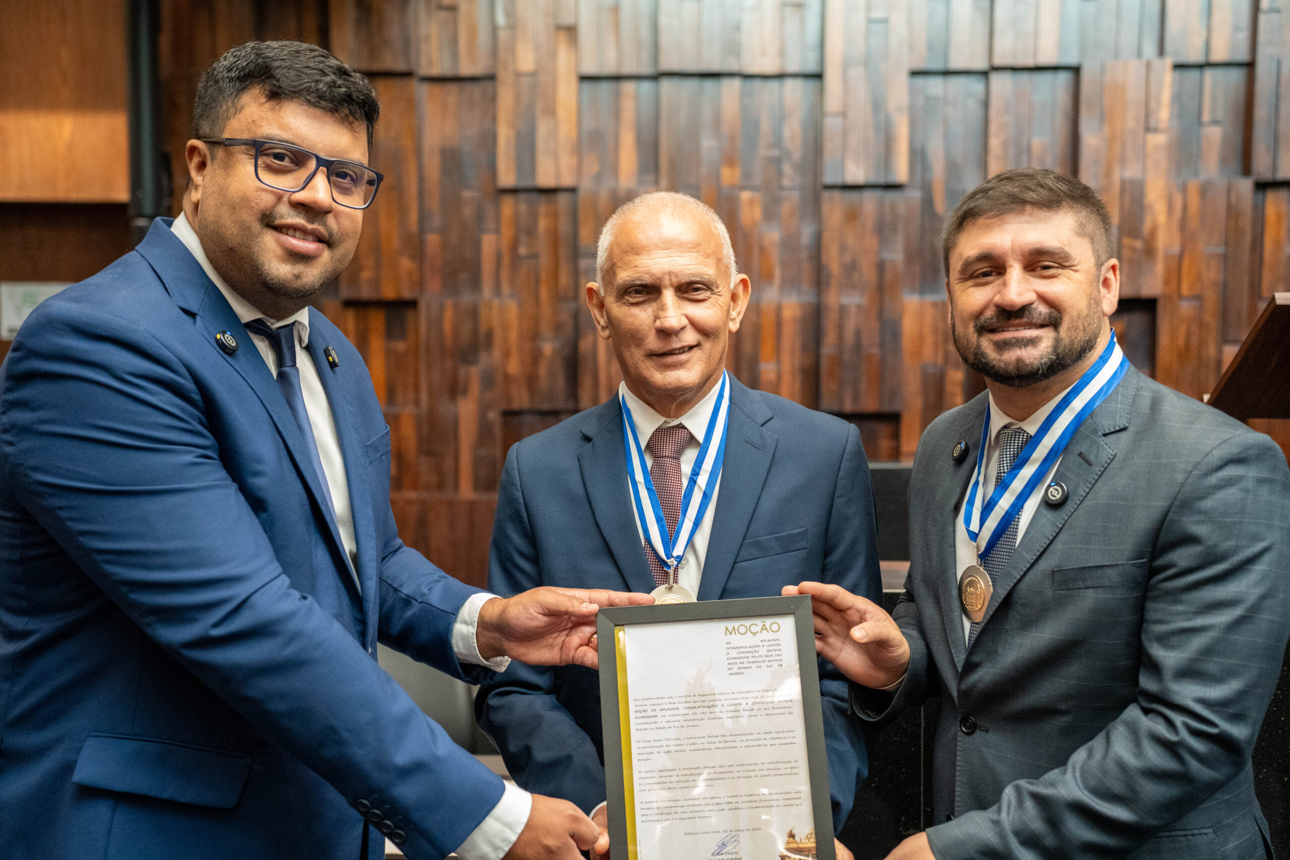Convenção Batista Fluminense celebra 135 anos com honrarias na ALERJ